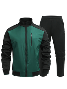 Vente en gros de survêtements de sport pour hommes survêtement en nylon vestes à fermeture éclair et ensemble de jogging survêtement ensembles coupe-vent pour hommes - Product Image 3
