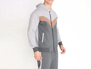 OEM Personnalisé Surdimensionné Couleur Block Full Zip up Sweat à capuche et pantalon de survêtement Ensemble Jogging Survêtement Tech Polaire Survêtement pour Hommes - Product Image 6