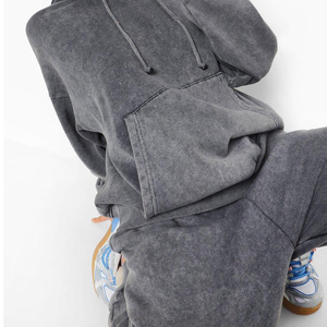 Chándal personalizado lavado ácido para mujer de alta calidad, venta al por mayor, chándal para mujer lavado ácido personalizado con precios baratos, conjunto de mejor diseño - Product Image 3