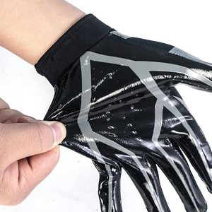 Recién llegado Guantes de receptor de fútbol americano ligeros de dedo completo Guantes deportivos transpirables multifuncionales de moda de equipo - Product Image 5