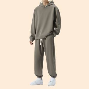 Conjunto Deportivo de Invierno Unisex, Estilo Nuevo, Personalizado, Tallas Grandes, Corte Ajustado, con Sudadera con Capucha, Peso Medio - Product Image 4