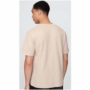 T-shirt unisexe en jersey 100% coton Nouveau T-shirt surdimensionné Hip Hop conçu sur mesure T-shirt à col rond 200 grammes Tissu Poids Solide Hommes Femmes T - Product Image 6