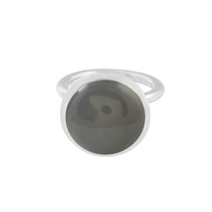 Anillos apilables clásicos de Plata de Ley 925 con ajuste de bisel de piedras preciosas de piedra lunar arcoíris, stock listo para fiesta de boda al por mayor - Product Image 4