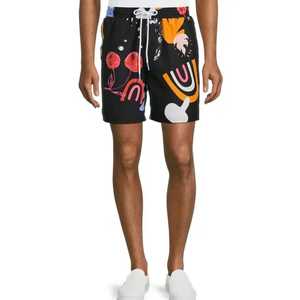 Pantalones Cortos de Verano para Hombre, Tallas Americanas/Europeas, Casuales, Estilo Urbano, de Lona, Poliéster/Algodón, Cintura Elástica, Alta Calidad - Product Image 1