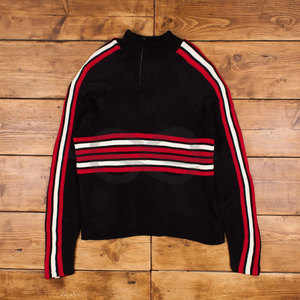 เสื้อสเวตเตอร์ไหมพรมสีน้ำเงินแบบ OEM ไม่มีลาย ซิป ¼  ทรงสตรีทแวร์ สไตล์ยูนิเซ็กส์ ลำลอง  แบบสวมหัว  ระบายอากาศได้ดี - Product Image 1