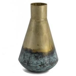 Elegant artistic wrought iron flower <b>vases</b> with beautiful floral <b>engravings</b> for premium home office and wedding decor - Product Image 3