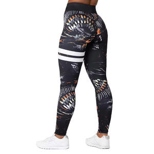Best Quality Cotton Spandex Women Sublimation <b>Leggings</b> in Low Price <b>Hot</b> Selling Sublimation <b>Legging</b> for Women - Product Image 5