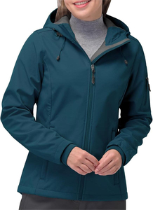 Chaqueta Softshell para Mujer, Impermeable, Transpirable, Cortavientos, Ligera, Diseñada para Actividades al Aire Libre, Senderismo, Trekking, Esquí, Tinte Liso - Product Image 2