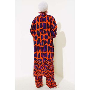 Kimono Décontracté 2 Pièces Violet Orange - Product Image 4