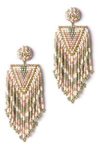 Boucles d'oreilles en perles faites à la main les plus vendues, bijoux bohèmes chic pour femmes à prix avantageux - Product Image 3