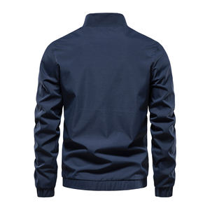 Veste bomber pour homme, coupe-vent, à capuche, imperméable, écologique, de haute qualité, personnalisable, OEM, 2025, polyester/coton, fermeture éclair, vente en gros - Product Image 2