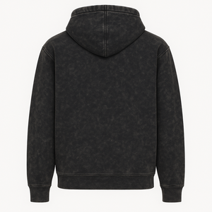 Ensemble survêtement noir délavé à l'acide avec sweat à capuche et jogging avec logo Gain - Product Image 4