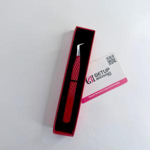 Pince à épiler pour cils GETUP BROSONS en acier inoxydable, pointe lisse, prise en main parfaite, longueur 10 mm, outils de précision, emballage en boîte, logo personnalisé - Product Image 2