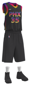 Uniforme de rendimiento de baloncesto Jersey negro Conjunto de baloncesto Nombre y número personalizados Tela de malla de alta calidad Camisetas de baloncesto - Product Image 4