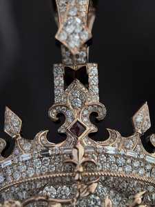 Custom Moissanite <b>Cross</b> Pendant VVS Iced Out 925 <b>Sterling</b> <b>Silver</b> Rose Gold with Rhodium Plating Hiphop Style - Product Image 5