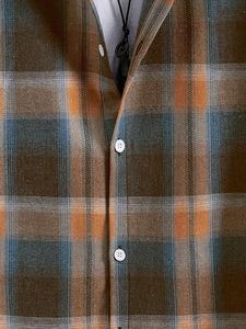 Automne hommes chemise à carreaux à capuche à manches longues ample sweat à capuche décontracté haut nouvelle mode tendance chemises sweat hommes vêtements Streetwear - Product Image 6