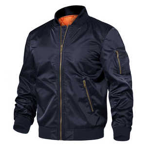 Mens Cotton Padded Pilot Bomber <b>Jacket</b> Coat Custom Puffer Windproof <b>Winter</b> Outwear Zipper Closure Print Plus Size Safari <b>Jacket</b> - Product Image 2