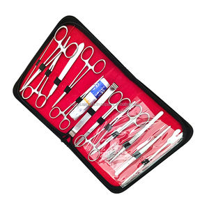 Kit de instrumentos de base quirúrgica médica, fuente de alimentación manual hecha de acero inoxidable y herramienta de práctica de almohadilla de sutura de Metal - Product Image 3