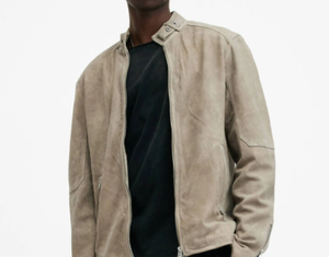 Veste en cuir pour hommes à la mode décontractée de bureau en peau de chèvre véritable Vestes en cuir pour hommes multicolores personnalisées - Product Image 3