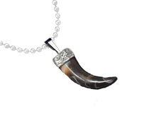À la mode de haute qualité ivoire corne pendentif éléphant dent conception mode collier médaillon pour hommes femmes garçons filles par glowin fashion
