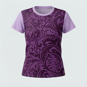 Camiseta Informal de Diseño Tribal para Mujer, Corte Regular, Manga Corta, Impresión de Alta Calidad, Logotipo y Talla Personalizables, del Mejor Fabricante - Product Image 4