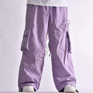 Pantalones de nieve nuevas mujeres pantalones de esquí impermeables a prueba de viento sueltos pantalones de snowboard personalizados al aire libre Hip-Hop pantalones holgados para Unisex - Product Image 1