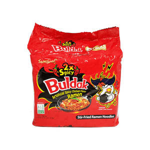 Samyang Extreme 2X รามีนเผ็ด บูลดัค ไก่ร้อน บะหมี่กึ่งสําเร็จรูปเกาหลี 140กรัม (5แพ็ค) ฮาลาล - Product Image 4