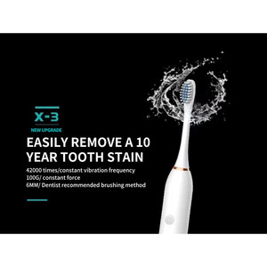 Cepillo de Dientes Eléctrico Sónico para Adultos, Resistente al Agua IPX7, Cabezal de Cepillo DuPont, Recargable por USB con Pantalla LED para Viajes - Product Image 5