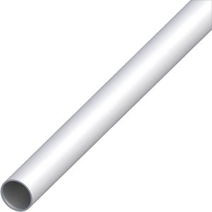 Profilo Tubo Tondo in Alluminio Argento Satinato mm 12x1 Metri 1 - Product Image 1