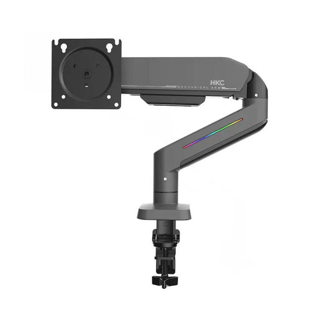 CN Original HKC H12 Black RGBA Monitor Arm 2-9KG Load 17-32" VESA 75/100mm Gas Spring 360° Rotation Desk Mount