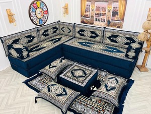 Canapé arabe en forme de L, canapé ethnique turc, canapé modulaire, ensemble de canapé arabe Majlis, coussin 20+20 : 40cm, européen, usa, uk, au - Product Image 5