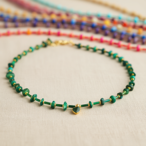 Trendy Gold-Plated Vibrant <b>Beaded</b> <b>Necklace</b> for Fashion-Forward Buyers - Product Image 3