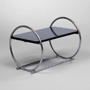 Mesa clásica para sala de estar, mueble de diseño moderno, chapado en plata, con forma redonda de madera, para dormitorio - Product Image 6