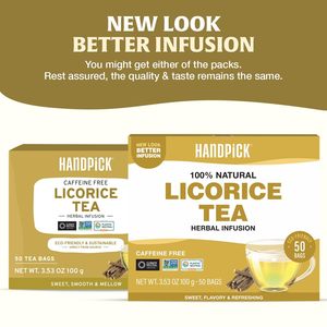 HANDPICK, Licorice Root <b>Tea</b> Bags (50 Count, 2g/<b>tea</b> bag) Licorice <b>Tea</b> - Product Image 3
