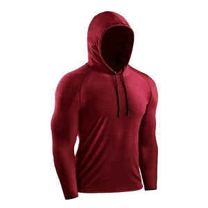 Customizable Polyester Sports Hoodie <b>T</b>-<b>Shirt</b> Quick Dry Breathable for Men-New <b>Long</b> <b>Sleeve</b> Gym Fitness Apparel with <b>Hood</b> Winter - Product Image 5