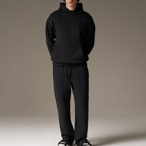 Conjunto de pantalones de chándal y Sudadera con capucha de dos piezas de invierno de alta calidad para hombre, Sudadera con capucha de peso pesado personalizada para hombre, chándales - Product Image 1