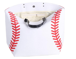 Wholesale Large <b>Canvas</b> Sport Tote Bag for Baseball <b>Football</b> Basketball Utility Travel <b>Canvas</b> Bag with Custom Pattern Prints - Product Image 2