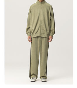 Sweat à capuche pour homme, col rond, polaire épais avec poche - Product Image 5