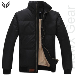 Veste pour hommes de haute qualité coupe ajustée et rembourrée pour l'hiver extérieur toile personnalisable tissu professionnel Style haute rue - Product Image 4
