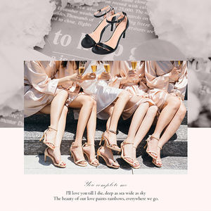 Ann'S, venta al por mayor de alta calidad, alargamiento de pierna, 8Cm, tacón de bloque, punta cuadrada, cierre de botón de gancho, sandalias negras cómodas para mujer - Product Image 6