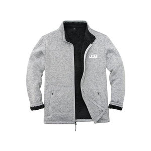 Chaqueta de Invierno para Hombre, Forro Polar, Cuello Alto, Logotipo Frontal, Transpirable, Secado Rápido, Informal, para Exteriores, Tejido Suave, Térmica - Product Image 1