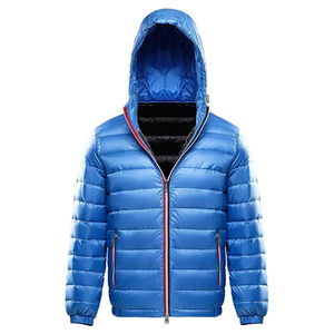 OEM Veste en duvet d'extérieur chaude et coupe-vent de qualité supérieure avec matériau brillant Veste d'extérieur rembourrée pour hommes - Product Image 2