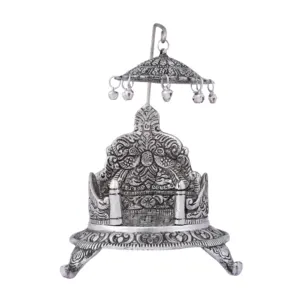 Lord Krishna Handmade Metal Traditional Jhula Beautiful Design Singhasan For Decoration Setting Lord Krishna Sofa