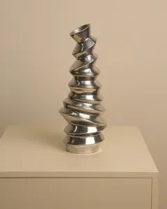 Designer Decorative Metal Flower Vase Premium Decor Bulk Supplier <b>Tabletop</b> Vase for Premium Homes Luxury Living Zahid Exports - Product Image 4