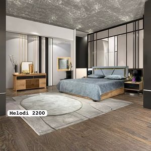 Ensemble de chambre à coucher King Size de luxe, moderne et élégant Beau mobilier en bois MDF pour bureau à domicile et ferme Ajout élégant à n'importe quel espace - Product Image 1