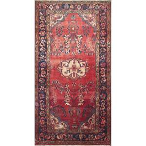 Tapis d'intérieur moderne abstrait en laine fait main, lavable, style vintage - Product Image 1