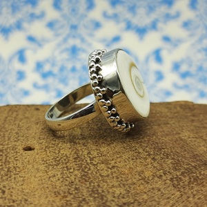 Vente en gros de bague en argent sterling 925 Shiva Eye faite à la main avec diamant bijoux personnalisés de haute qualité cadeau son prix d'usine - Product Image 4