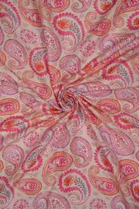 Telas de algodón y poliéster bordadas para mujer con estampado de bloques a mano para bufanda de boda Vestido prendas disponibles al por mayor - Product Image 4