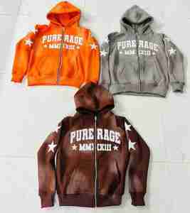 Venta al por mayor personalizado parche bordado ácido lavado sudaderas con capucha para los hombres OEM ropa casual uso al aire libre personalizado fabricante hombres sudaderas con capucha - Product Image 4