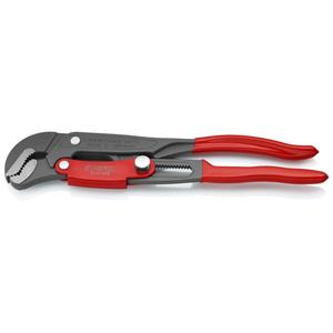 Llave para tubos Knipex tipo S de ajuste rápido, con recubrimiento en polvo gris y mangos recubiertos de plástico - Product Image 1